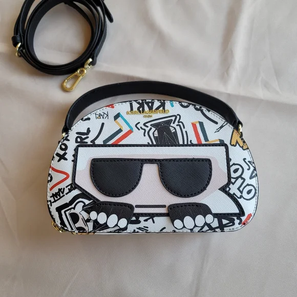 Karl lagerfeld face bag cheap